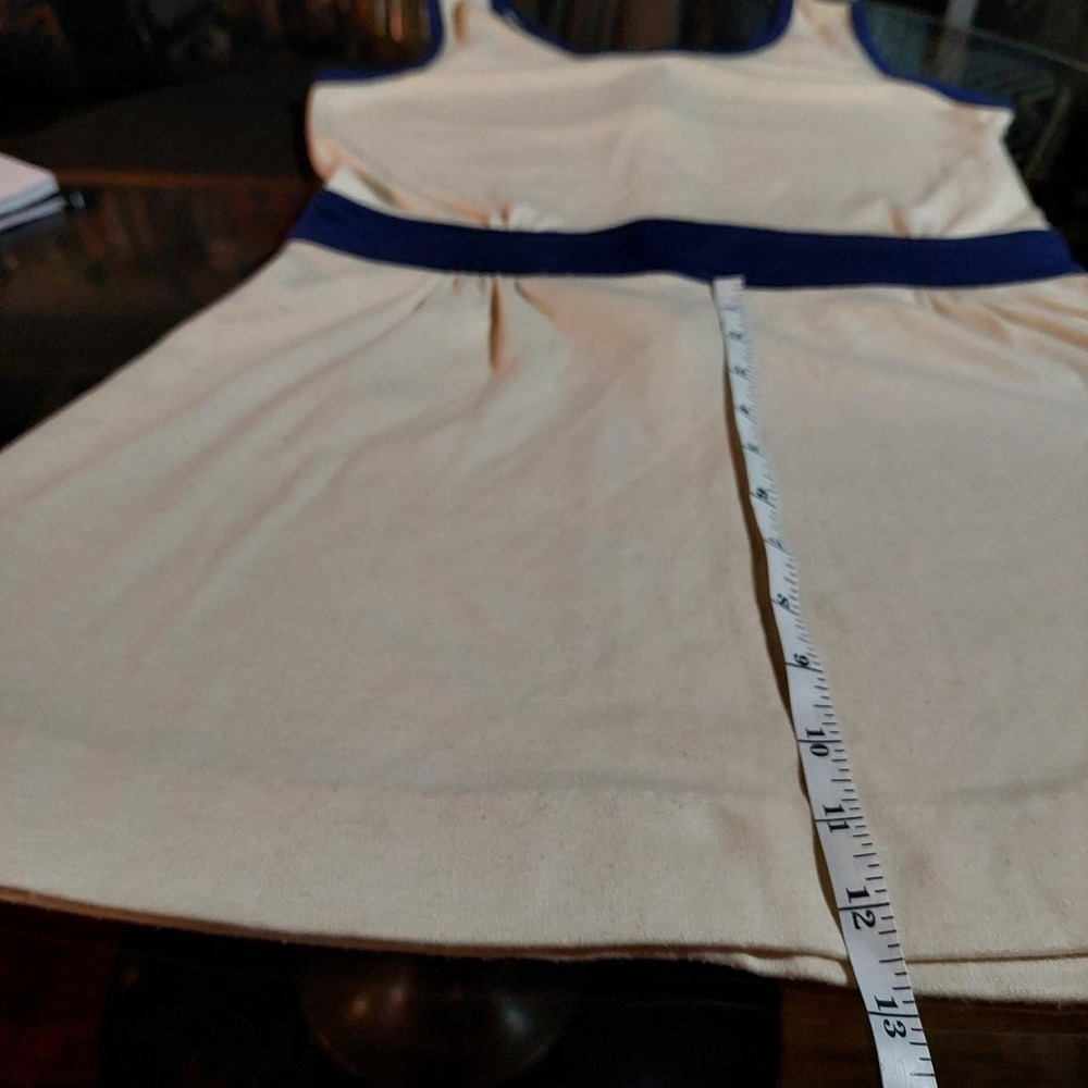 Vintage blue and white tennis mini dress. - Picture 7 of 8